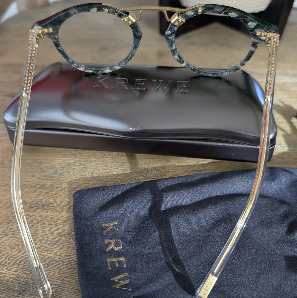 NWB Krewe St. Louis Optical Como + Crystal 18K
